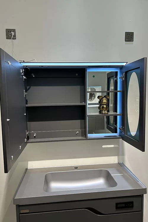 Anti-Fog Bathroom Mirror Cabinet