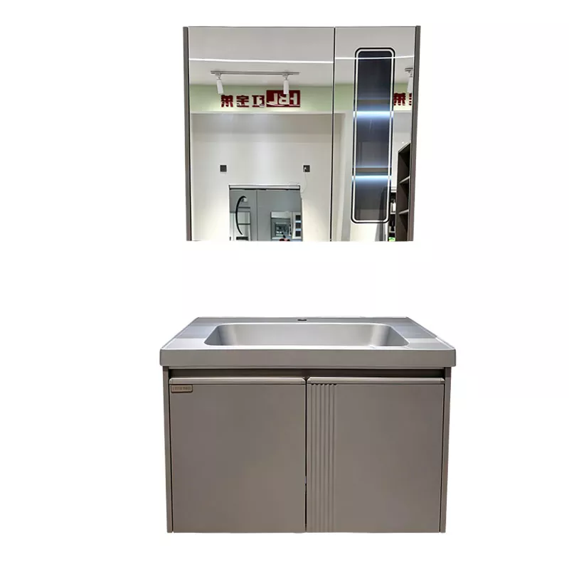 Vanità da bagno minimalista in PVC