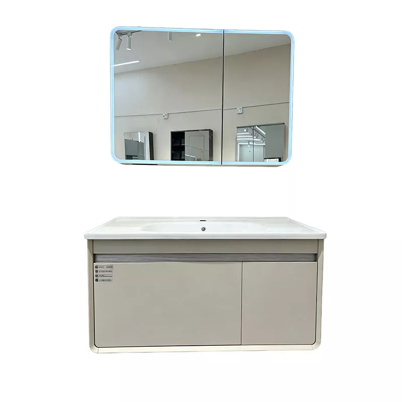 Vanità da bagno moderna e minimalista in PVC