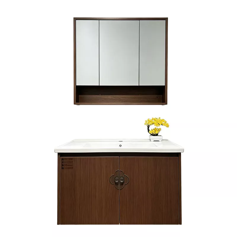 Mobile da bagno multistrato in legno massello per case vacanze