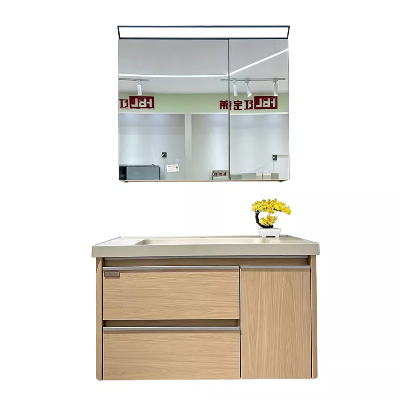 Mobile da bagno residenziale in legno massello multistrato