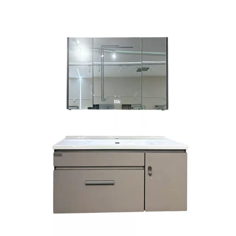 Mobile da bagno in legno massello multistrato con lavabo singolo