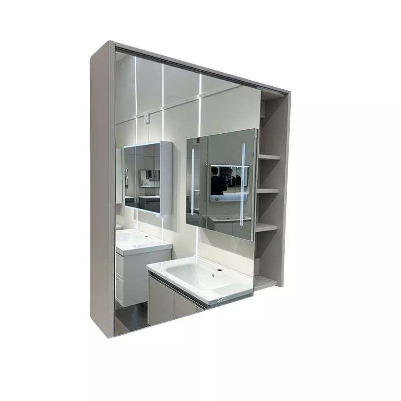 Armadietto con specchio da bagno a parete